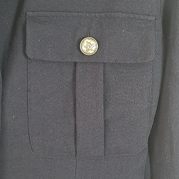 Adrienne Vittadini Vintage Military Style Vlazer 100/% Wool Size 6 - Picture 6 of 9